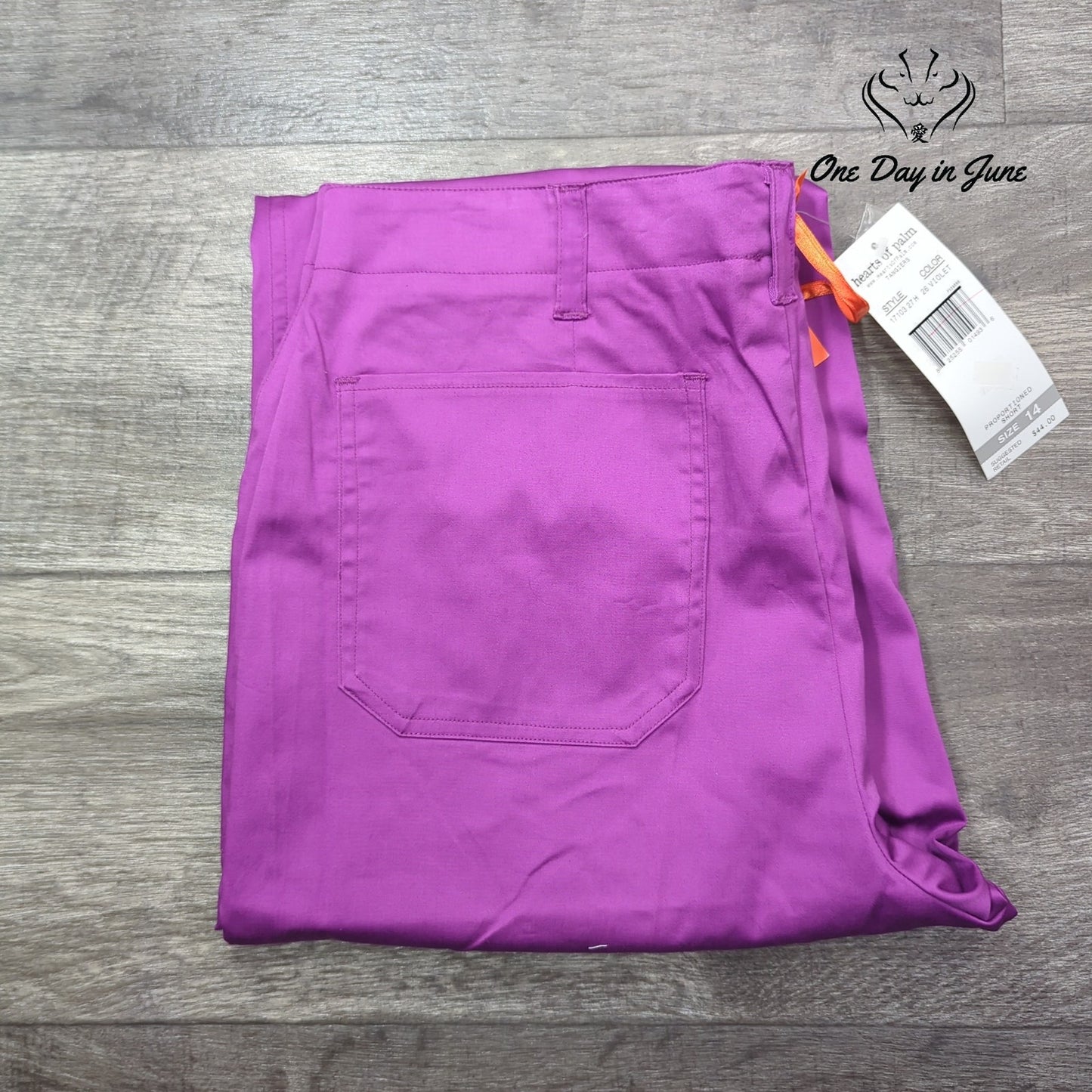 Hearts of Palm Proportioned Short Capri Pants Size 14