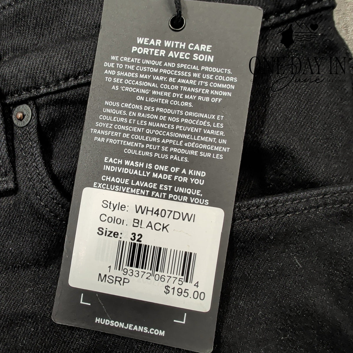Hudson Barbara High Rise Super Skinny Jeans Black Stretch NWT Size 14 (32)
