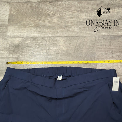 Old Navy High Waisted Pull On Pants Tall Navy Blue Stretch NWT Size 20 Tall