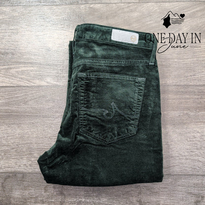 AG Adriano Goldschmied Velvateen Straight Leg Jeans Size 4 (27)
