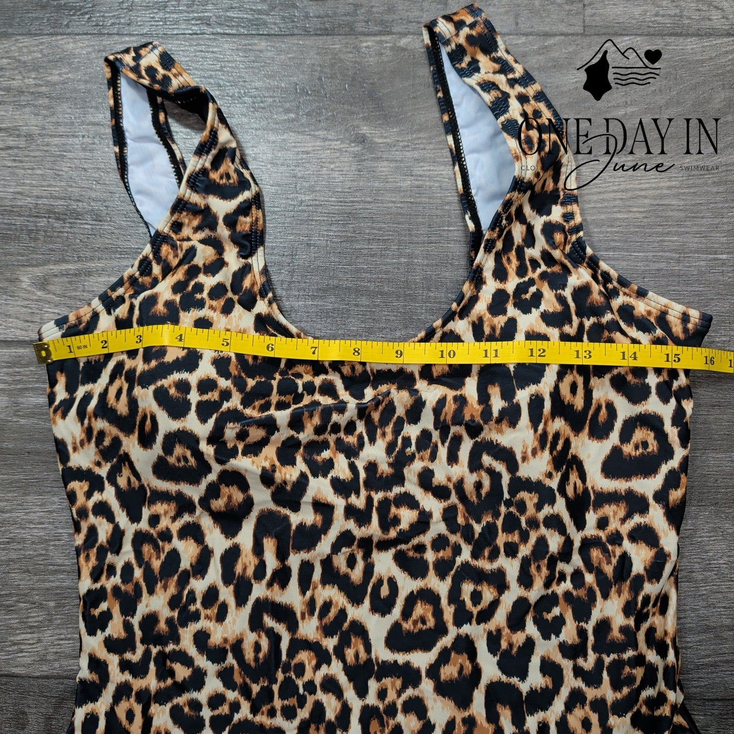 Aleumdr Leopard One Piece Swimsuit Size XL
