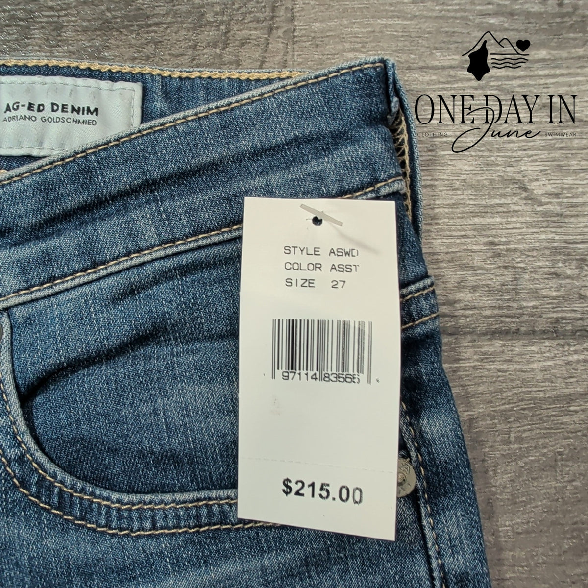 AG Adriano Goldschmied The Farrah High Rise Skinny Jeans Blue NWT Size 4 (27)