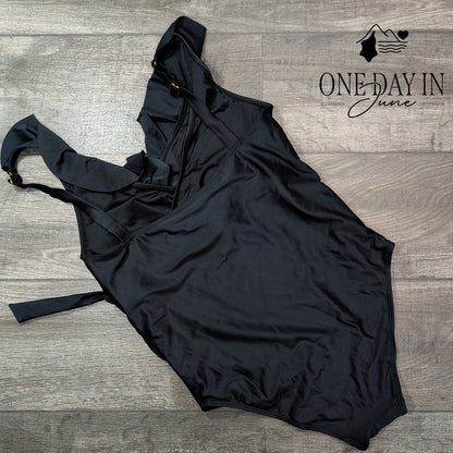 Kindred Bravely Ruffle V One Piece Swimsuit Size L
