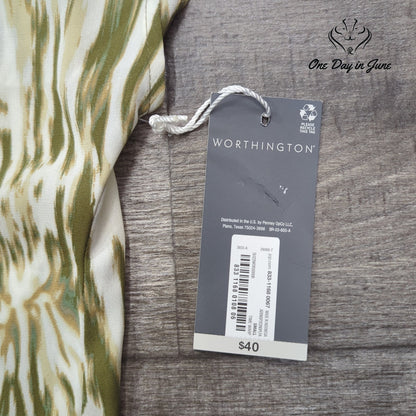 Worthington Collared Sleeveless Top Size S