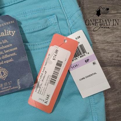 Democracy Petite Ab Solution Cuffed Ankle Skimmer Jeans Size 6P