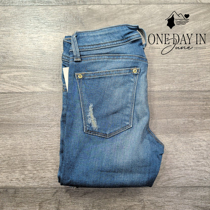 DL1961 Emma Legging Jeans Cascade Distressed Skinny NWT $178 Size 00 (24)