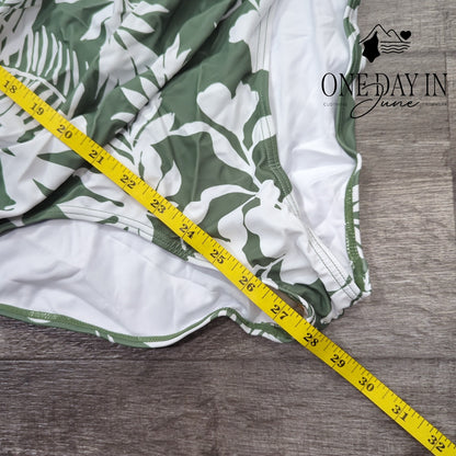 Eomenie Tropical Tummy Control One Piece Swimsuit Size M