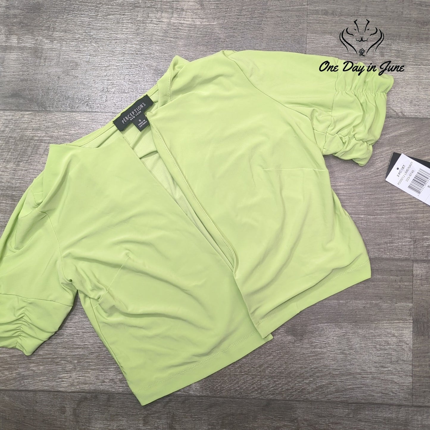 Perceptions Short Sleeve Top Size S