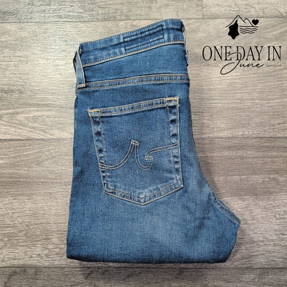 AG Adriano Goldschmied The Farrah High Rise Skinny Jeans Blue NWT Size 4 (27)