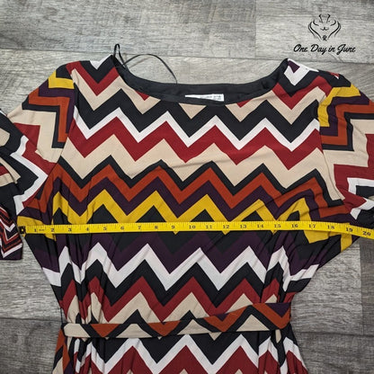 Studio One Long Sleeve Belted Dress Size XL