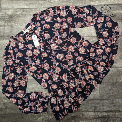 Loft Long Sleeve Floral Bouse Size XS