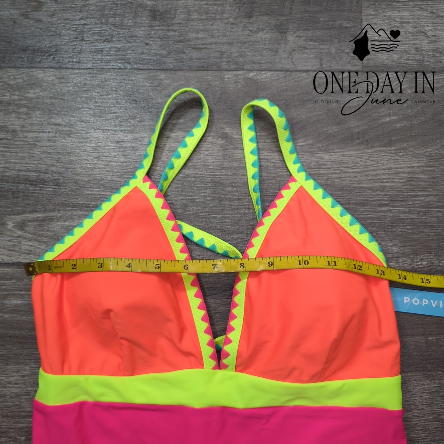 Popvil Colorblock One Piece Swimsuit Size L