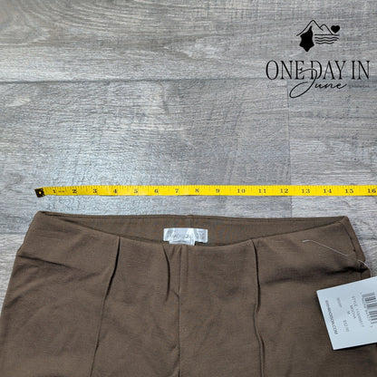 89th & Madison Barely Boot Comfort Waist Pants Size M Mocha Brown NWT Size M
