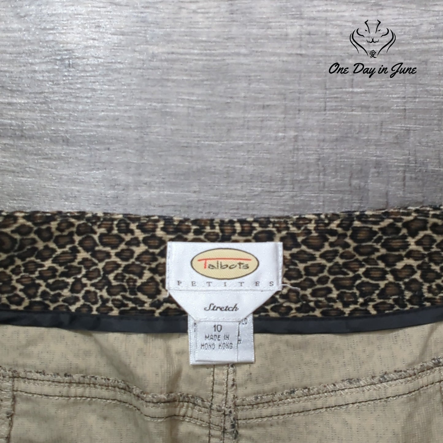 Talbots Petite Leopard Print Skirt Size 10