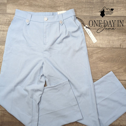 Nicole Miller Mid Rise Wide Leg Pants Size M