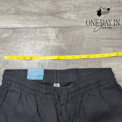 Old Navy Linen Wide Leg Drawstring Pants Size S