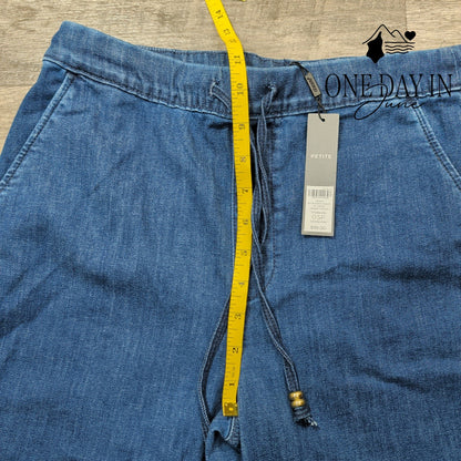 Chico's Petite Drawstring Wide Leg Crop Jeans Size Chico's .5 (6)