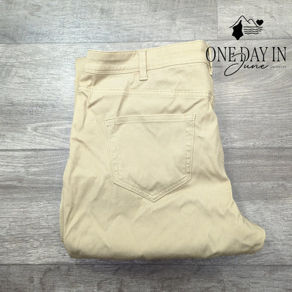 Jachs Girlfiend Girlfriend Straight Leg Ankle Pants Stretch 5 Pocket Size 12