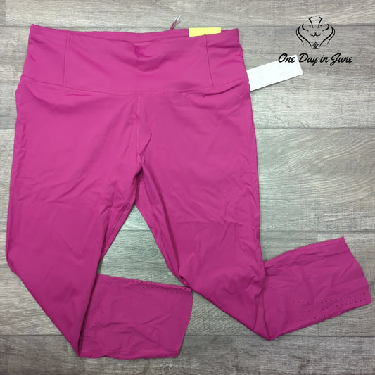 All In Motion Sleek Run High Rise Capri Leggings Cranberry Pink NWT Size XXL