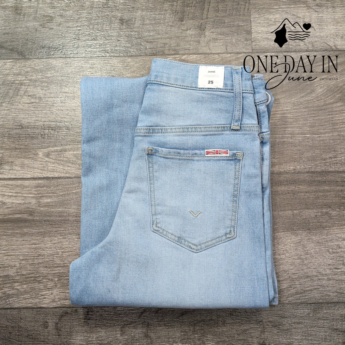 Hudson Jamie High Waist Wide Leg Jeans Light Wash NWT Size 0 (25)