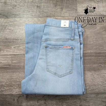 Hudson Jamie High Waist Wide Leg Jeans Light Wash NWT Size 0 (25)