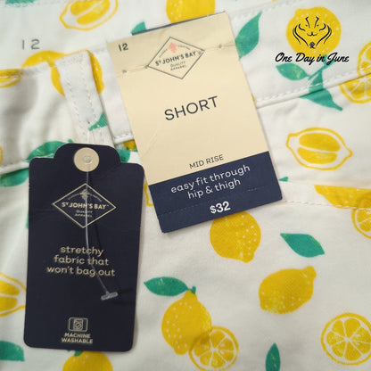St. John's Bay Mid Rise Shorts Size 12