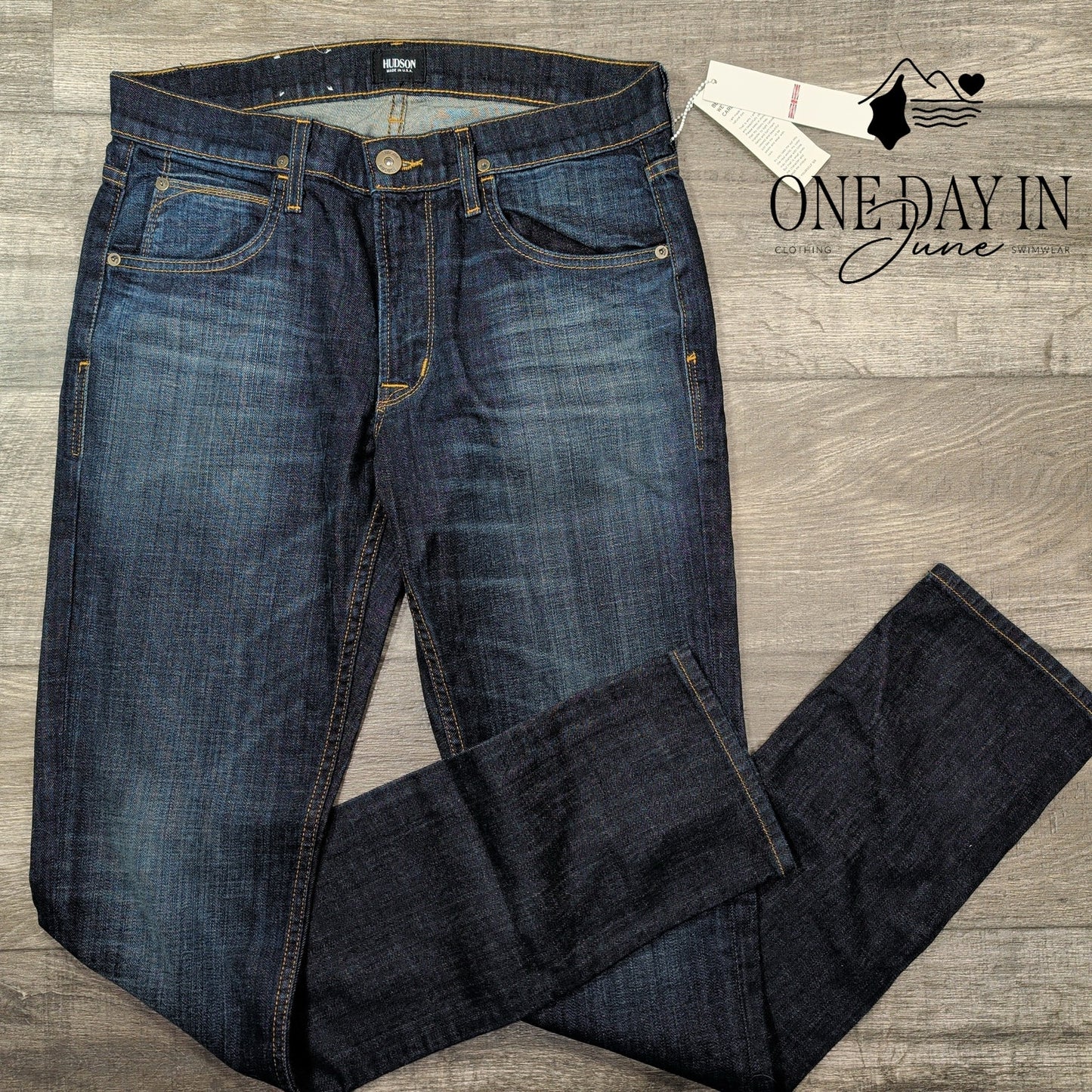 Hudson Blake Slim Straight Jeans Size 31X34