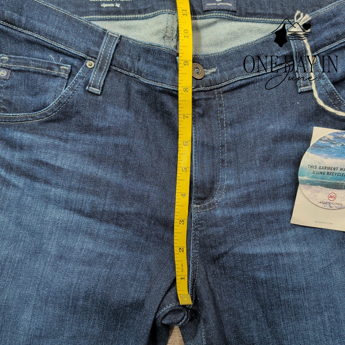 AG Adriano Goldschmied Maternity Prima Cigarette Leg Jeans NWT Size 12 (31)