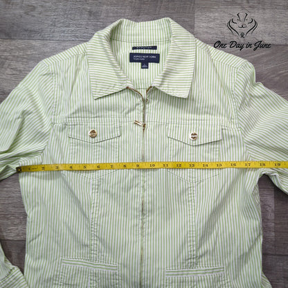 Jones New York Zip Front Jacket Size L