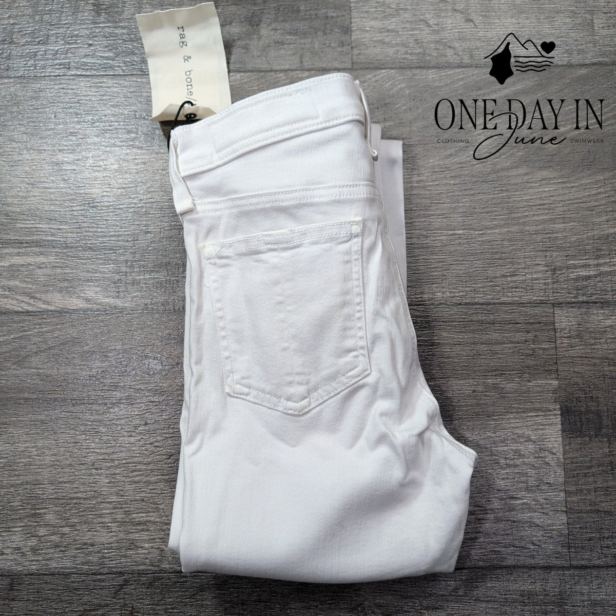 Rag & Bone Skinny Jeans Bright White Stretch Denim NWT Size 4 (27)
