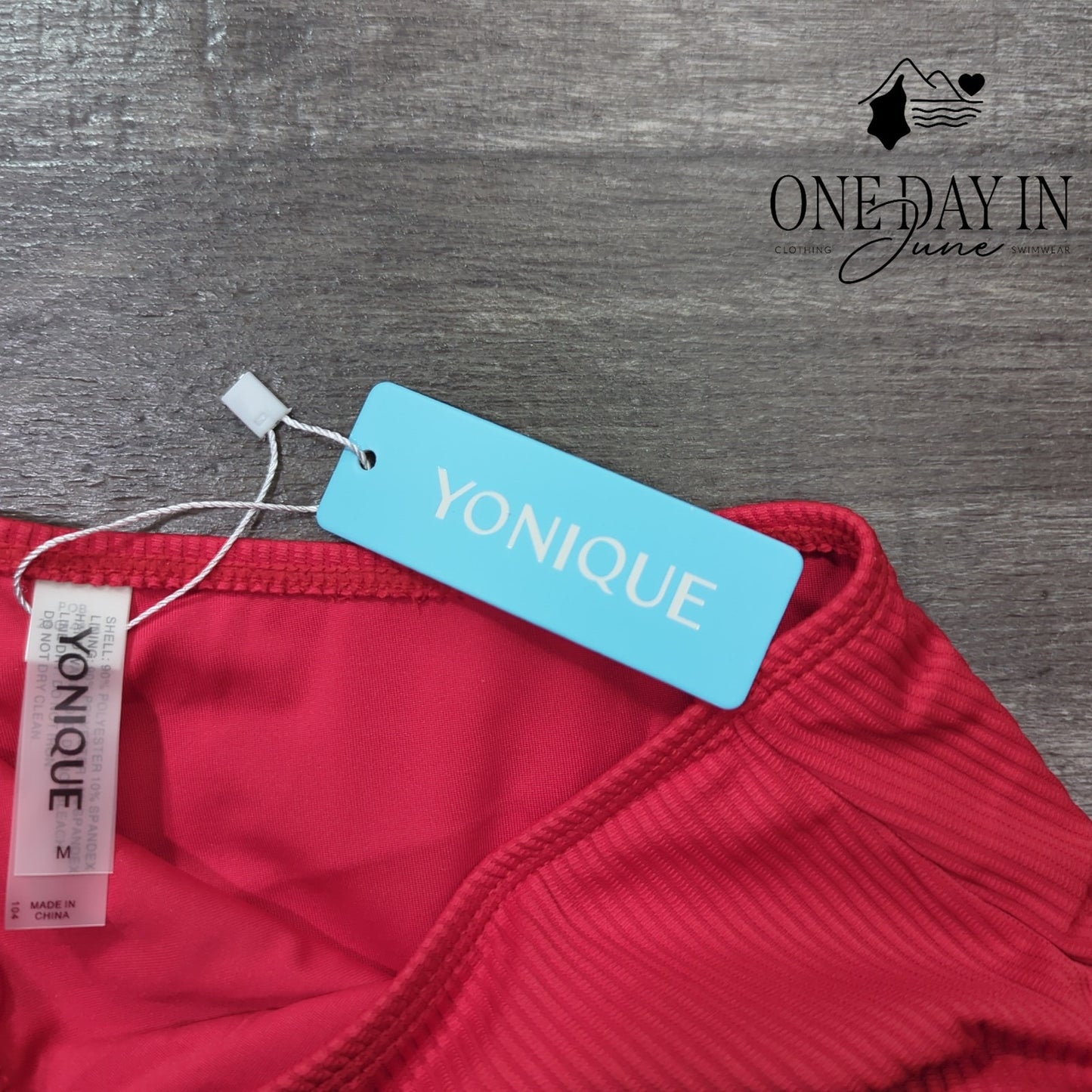 Yonique Cut Out One Shoulder One Piece Swimsuit Size M