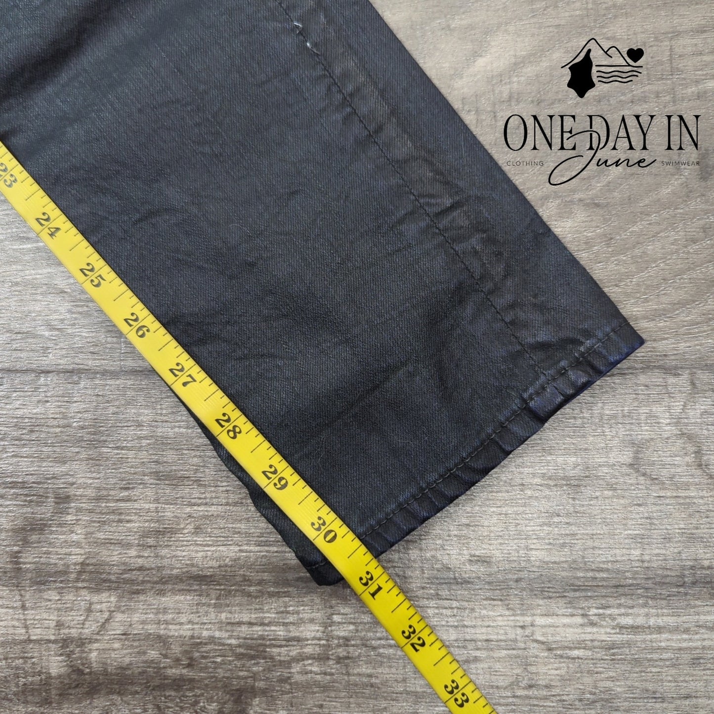 Adriano Goldschmied Coated Denim Straight Leg Jeans Size 27 (4)