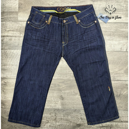 Coogi Embroidered Dark Wash Capri Jeans Size 24