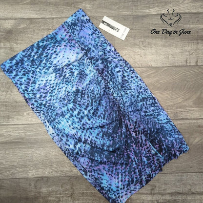 Nine West Blue/Black Bodycon Midi Skirt Size M