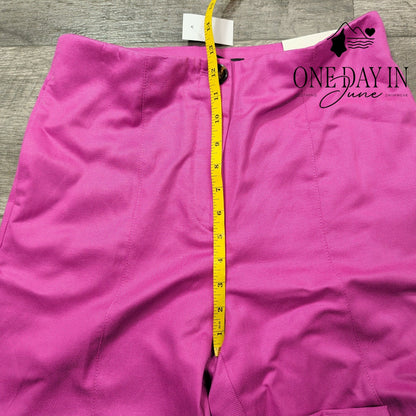 Ann Taylor High Rise Linen Crop Pants Size 6