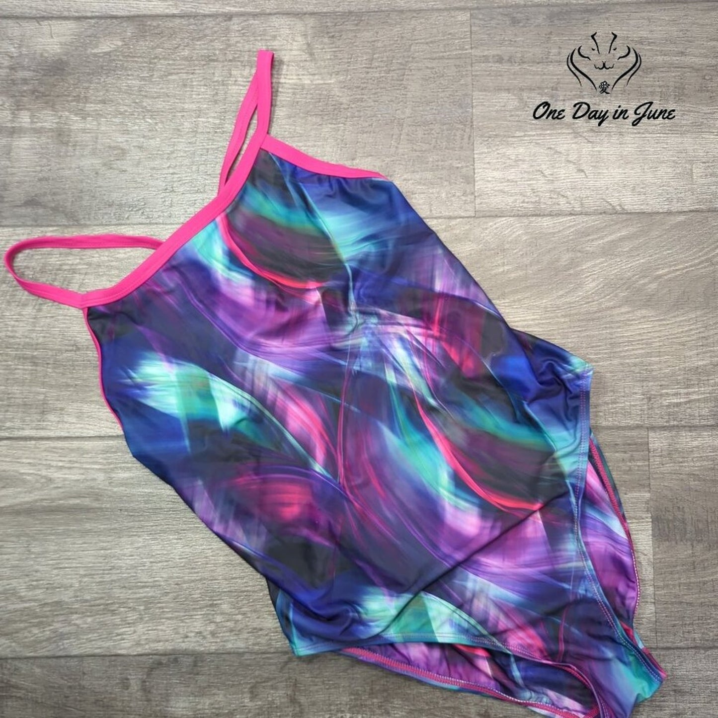 Alove Training Sport Back One Piece Swimsuit Size XL