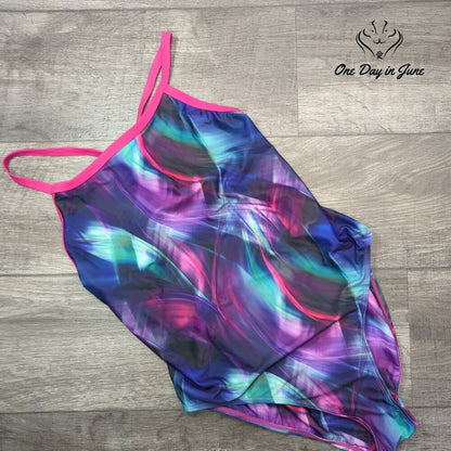 Alove Training Sport Back One Piece Swimsuit Size XL