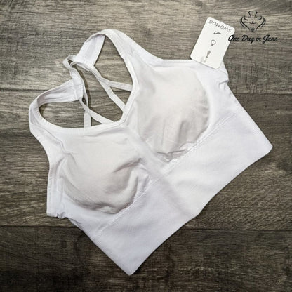 Swomog Cross Back Yoga Sports Bra Size S