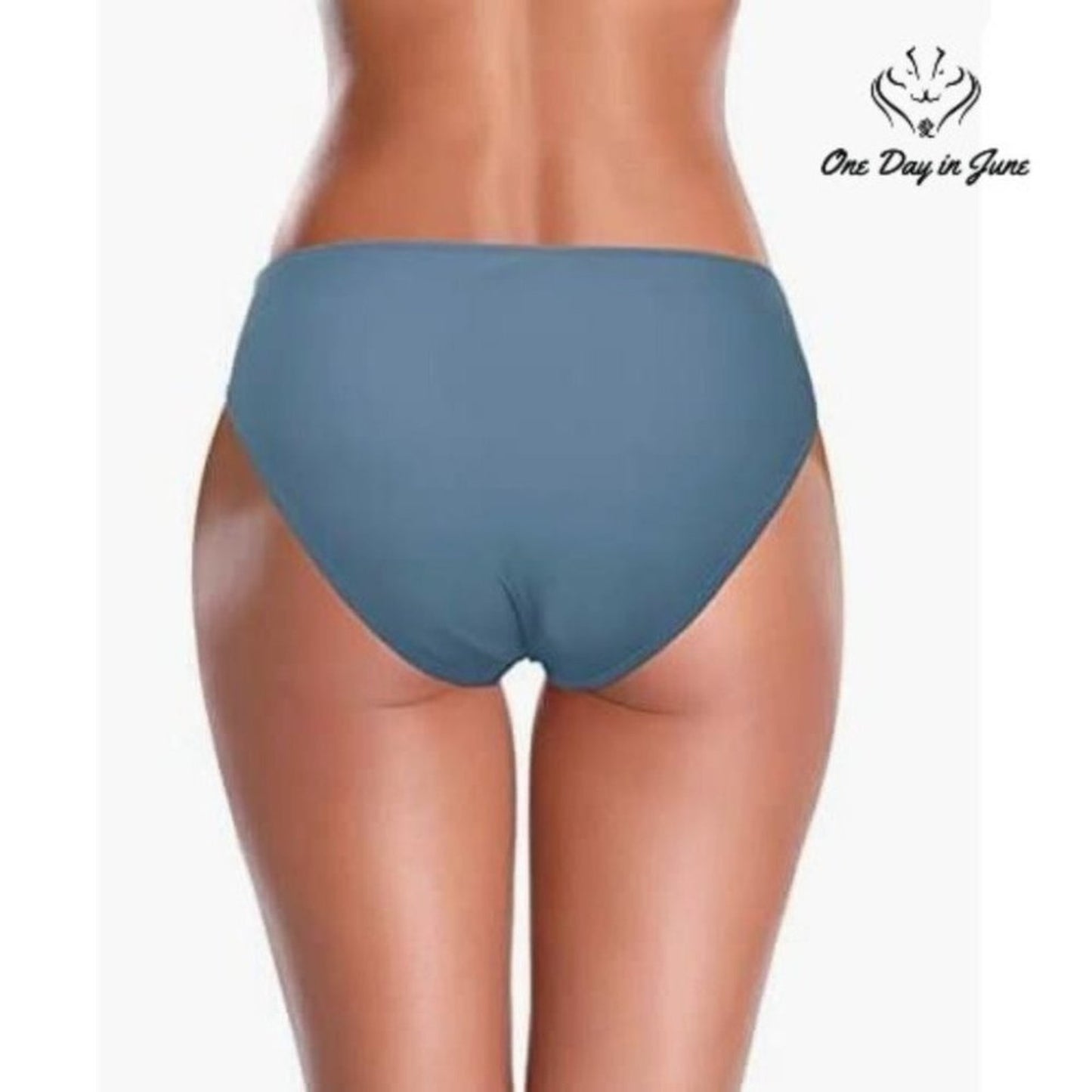 Shekini Women's Twist Front Cheeky Bikini Bottom Swimsuit Size S