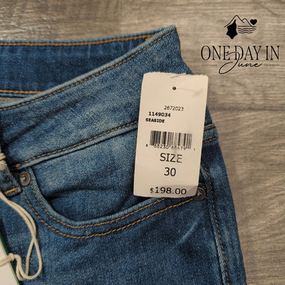 DL1961 Nick Slim Jeans Seaside Blue Stretch Denim NWT $198 Size 30X34