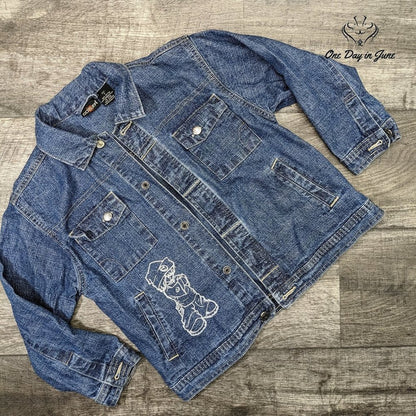 Cotler Painted Bad Ride Denim Jacket Size 7