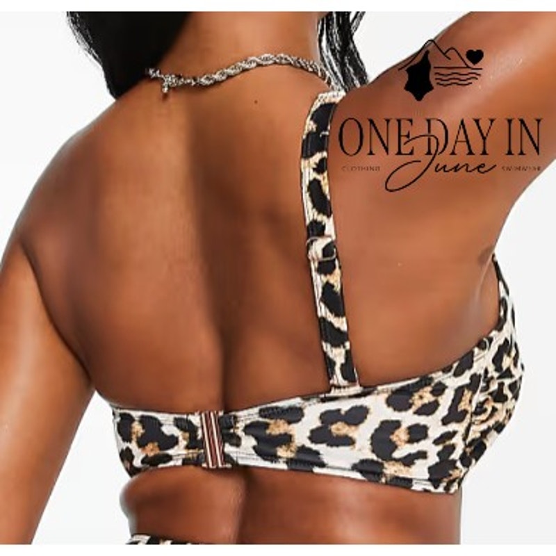 Ivory Rose Fuller Bust One Shoulder Bikini Top Size 36DD