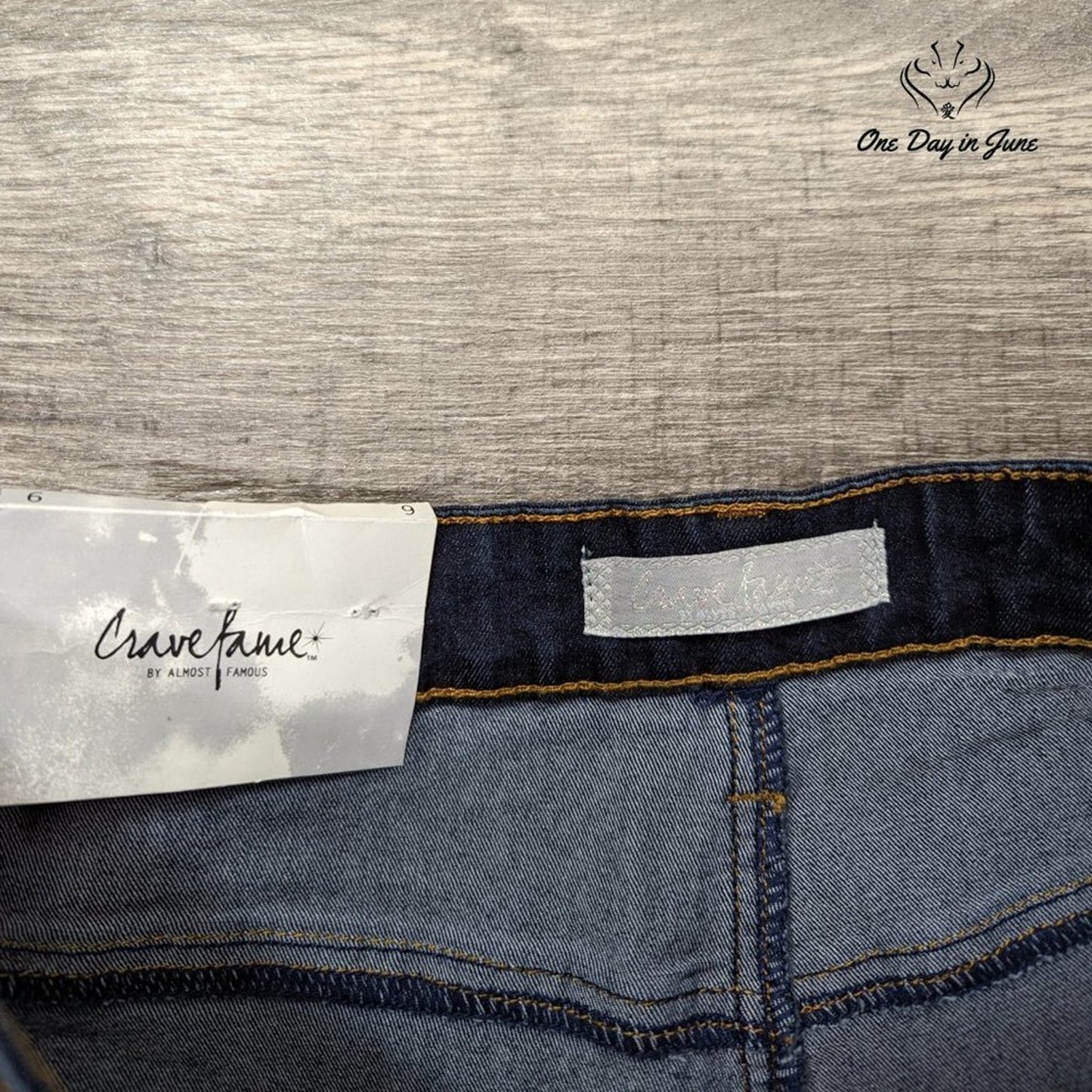 Crave Fame Juniors High Rise Denim Shorts Size 9