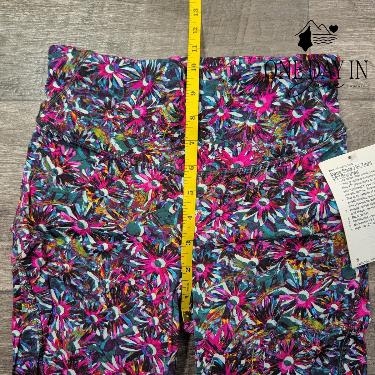 Lululemon Base Pace HR Tight 28 Brushed Floral Electric Multi NWT Size 6
