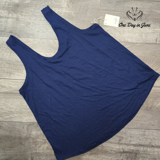 a.n.a Linen Scoop Neck Tank Top Size XL