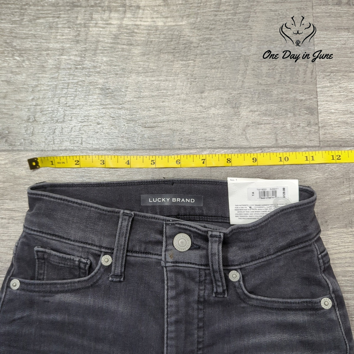 Lucky Brand Uni Fit High Rise Skinny Ankle Jeans Black NWT Juniors Size 1