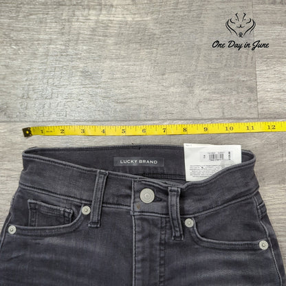 Lucky Brand Uni Fit High Rise Skinny Ankle Jeans Black NWT Juniors Size 1