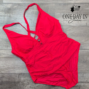 Yonique Plus Size One Piece Swimsuit Size 22W