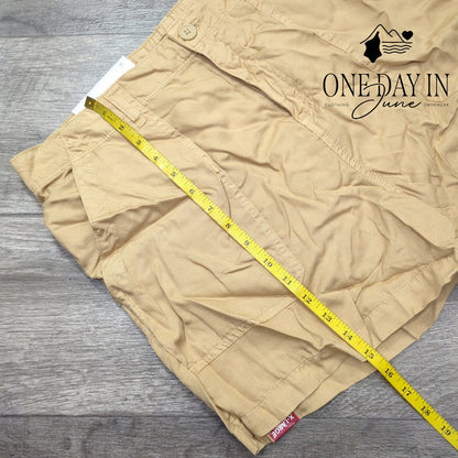 Social Standard by Sanctuary Fortune Tencel Shorts Tan NWT Size XL