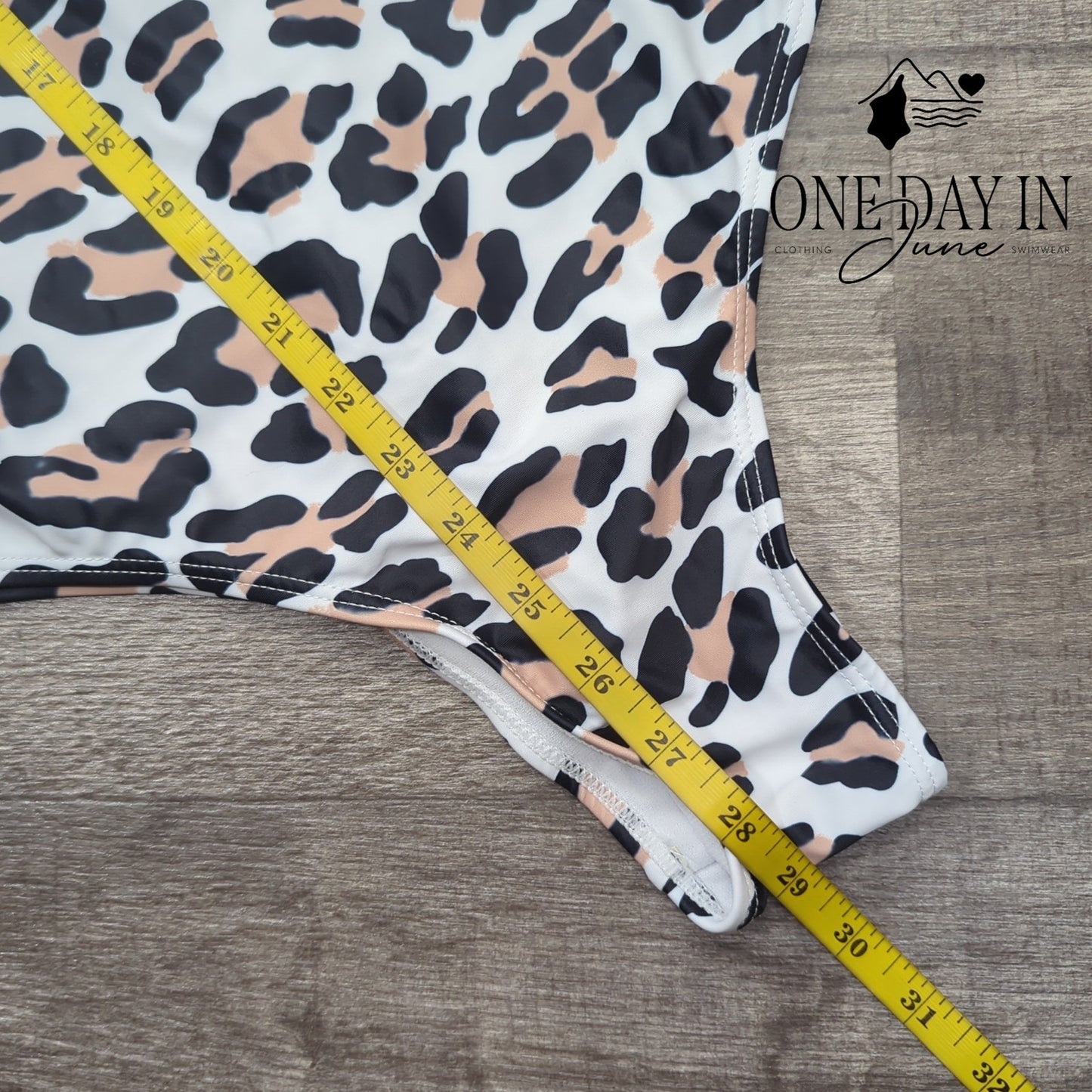 Prettygarden Leopard Cheeky One Piece Swimsuit Size L